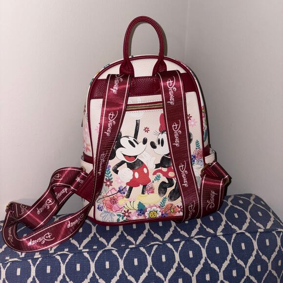 Wondapop Disney Minnie and Mickey Mouse Floral Mini Backpack - Picture 4 of 7